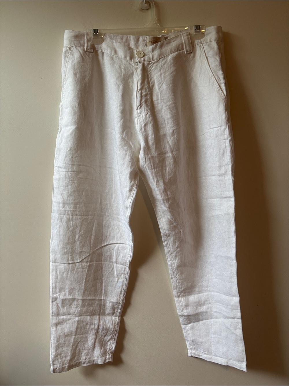 Of Two Minds White Linen Pants